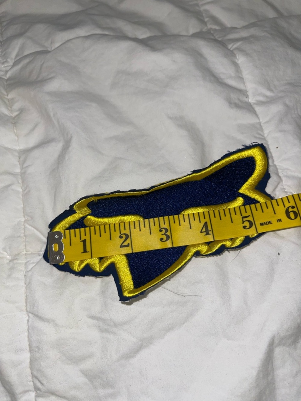 Fox Racing Patch - Navy & Yellow Fox Head - Picture 3 of 4